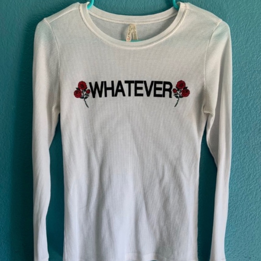 White Graphic Long Sleeve